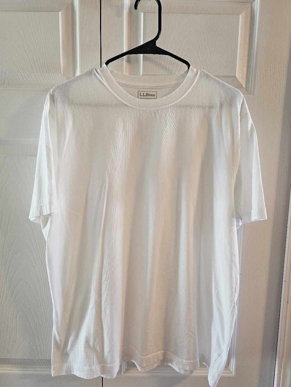 LL Bean Traditional Fit Cotton White T Shirt Sz Med